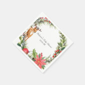 Darling Reindeer | KerstBaby shower Servet (Hoek)