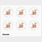 Darling Reindeer | kerstcadeautje voor Baby shower Ronde Sticker (Vel)