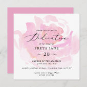 Darling Roos Baby Dedication Square Kaart (Voorkant / Achterkant)