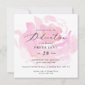 Darling Roos Baby Dedication Square Kaart (Voorkant)