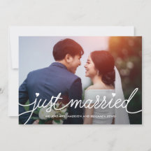 Darling Script Bewerkbare Kleur Trouwaankondiging