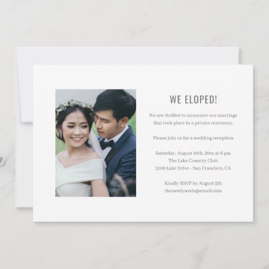 Darling Script Bewerkbare Kleur Trouwaankondiging Bedankkaart (Achterkant)