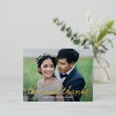 Darling Script FOLIE Dank u Briefkaart (Staand Voorkant)