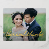 Darling Script FOLIE Dank u Briefkaart (Voorkant)