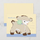 Darling Speelgoed Baby Lamb Note Card Bedankkaart (Voorkant / Achterkant)