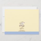 Darling Speelgoed Baby Lamb Shower Invitation Kaart (Achterkant)