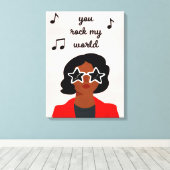 Darling Valentijn III Canvas Afdruk (Insitu (Houten vloer))