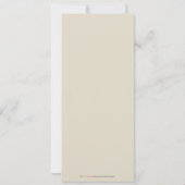 Darling Victoriaans 4x9,25-inch Sepia Baptism Invi Kaart (Achterkant)