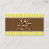 Darling Yellow Lion & Birdie Mammie Calling Card Contactkaartje (Achterkant)