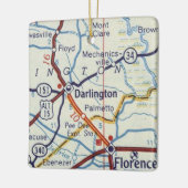 Darlington en Florence SC Keramisch Ornament (Links)