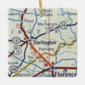 Darlington en Florence SC Keramisch Ornament (Voorkant)