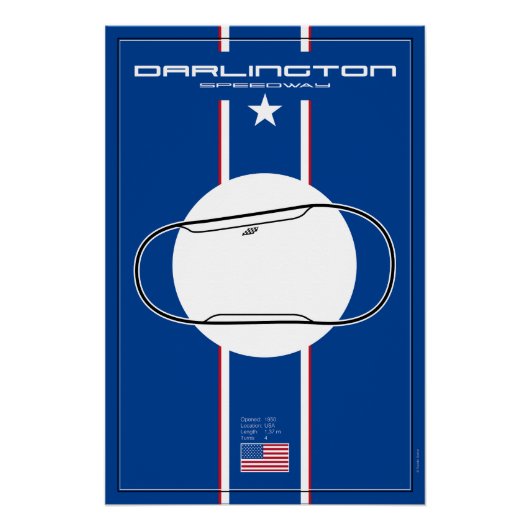 Darlington Speedway Perfect Poster (Voorkant)