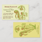 Darlingtonia californica Floral Visitekaartje (Voorkant / Achterkant)