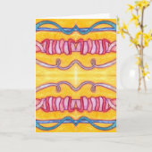 Darm Wenskaart Kaart (Gele Bloem)