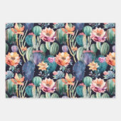 Darmcactus grote bloembloem naadloos patroon inpakpapier vel (Voorkant 2)