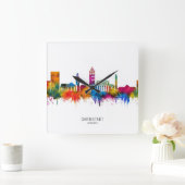 Darmstadt Duitsland Skyline Vierkante Klok (Huis)