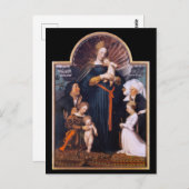 Darmstadt Madonna, Holbein de Younger Briefkaart (Voorkant / Achterkant)