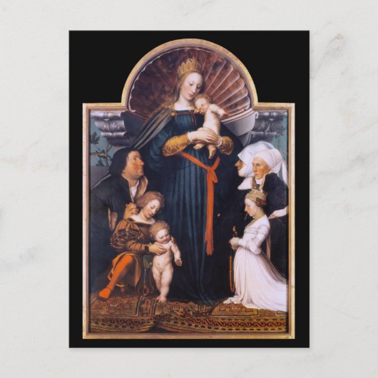 Darmstadt Madonna, Holbein de Younger Briefkaart (Voorkant)