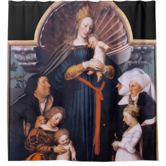Darmstadt Madonna, Holbein de Younger Douchegordijn (Voorkant)