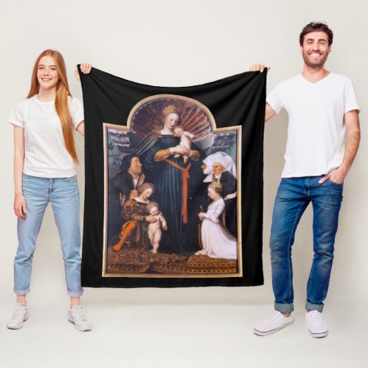 Darmstadt Madonna, Holbein de Younger Fleece Deken (In situ)