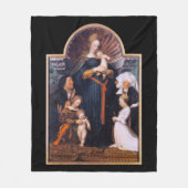 Darmstadt Madonna, Holbein de Younger Fleece Deken (Voorkant)
