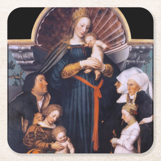 Darmstadt Madonna, Holbein de Younger Kartonnen Onderzetters (Voorkant)