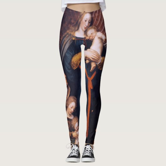 Darmstadt Madonna, Holbein de Younger Leggings (Voorkant)