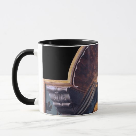 Darmstadt Madonna, Holbein de Younger Mok (Links)