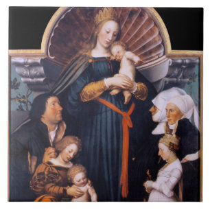 Darmstadt Madonna, Holbein de Younger Tegeltje