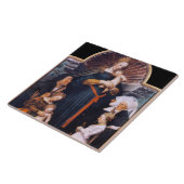 Darmstadt Madonna, Holbein de Younger Tegeltje (Zijkant)