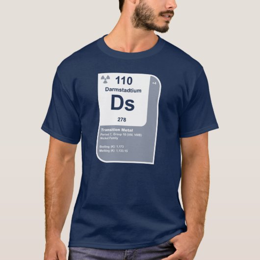 Darmstadtium (Ds) T-shirt (Voorkant)