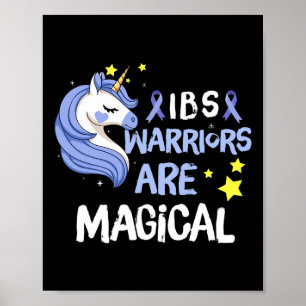 Darmsyndroom krijgers eenhoorn Ibs Periwinkle Poster