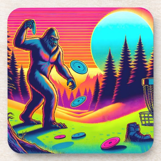 Darn Trees | Bigfoot Disc Golf Humor Bier Onderzetter (Voorkant)