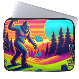 Darn Trees | Bigfoot Disc Golf Humor Laptop Sleeve