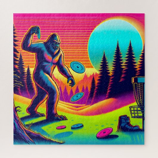 Darn Trees | Bigfoot Disc Golf Humor Legpuzzel (Verticaal)