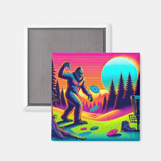 Darn Trees | Bigfoot Disc Golf Humor Magneet (Voorkant / Achterkant)