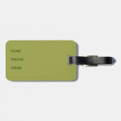 "DARN TURBULENCE!"/schildpad op zijn rug Bagagelabel (Achterkant horizontaal)