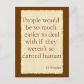 Darned Human Briefkaart (Voorkant)