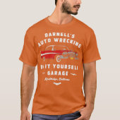 Darnell's Auto Wrecking - Doe het zelf Garage T-shirt (Voorkant)