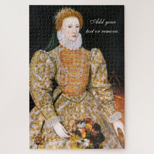 "Darnley Portrait" Queen Elizabeth 1 England 1575, Legpuzzel (Verticaal)