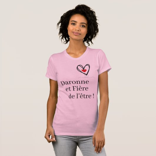 Daronne Pink T-shirt (Voorkant volledig)