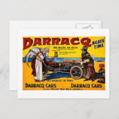 Darracq -  automatische reclame briefkaart (Voorkant / Achterkant)