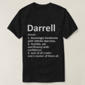 DARRELL Definition Personal Name Funny Birthda T-shirt (Design voorkant)