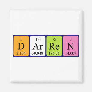Darren periodieke table name magnet