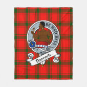 Darroch Clan Badge Tartan Pset Fleece Deken (Voorkant)