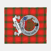 Darroch Clan Badge Tartan Pset Fleece Deken (Voorkant (Horizontaal))