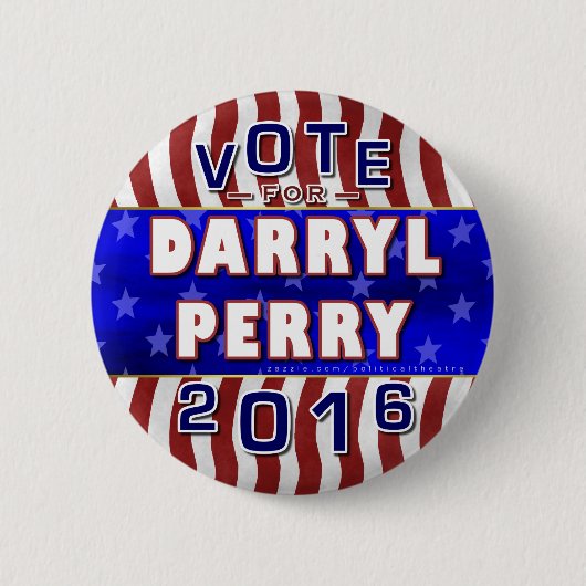 Darryl Perry President 2016 Verkiezingslibertarian Ronde Button 5,7 Cm (Voorkant)