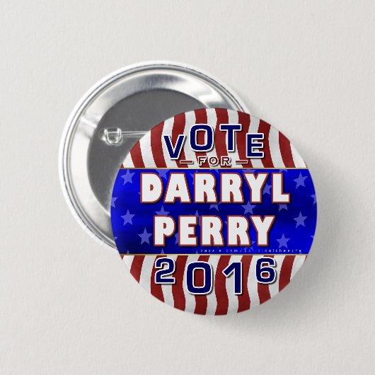 Darryl Perry President 2016 Verkiezingslibertarian Ronde Button 5,7 Cm (Voorkant /achterkant)