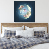 DARSHAN van de Maan - Ingewikkeld Canvas (Insitu (Slaapkamer))