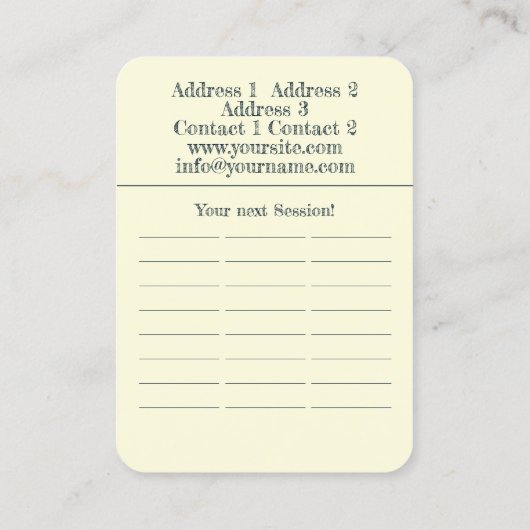 DARSHAN van de maan - Visitekaartje (Achterkant)